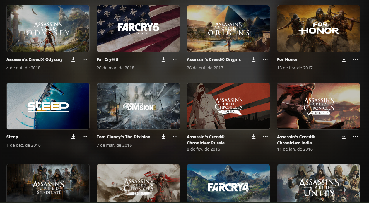 Conta Ubisoft FA 30+ jogos