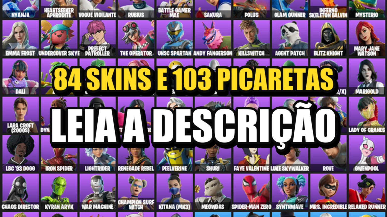 Conta Fortnite | 84 Skins | Son Goku + Morgan Myst