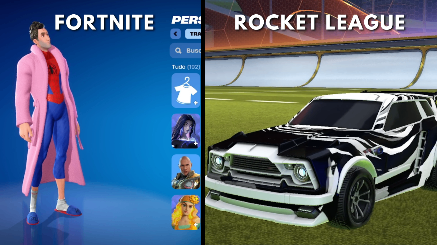 Fortnite 189 trajes + Rocket League