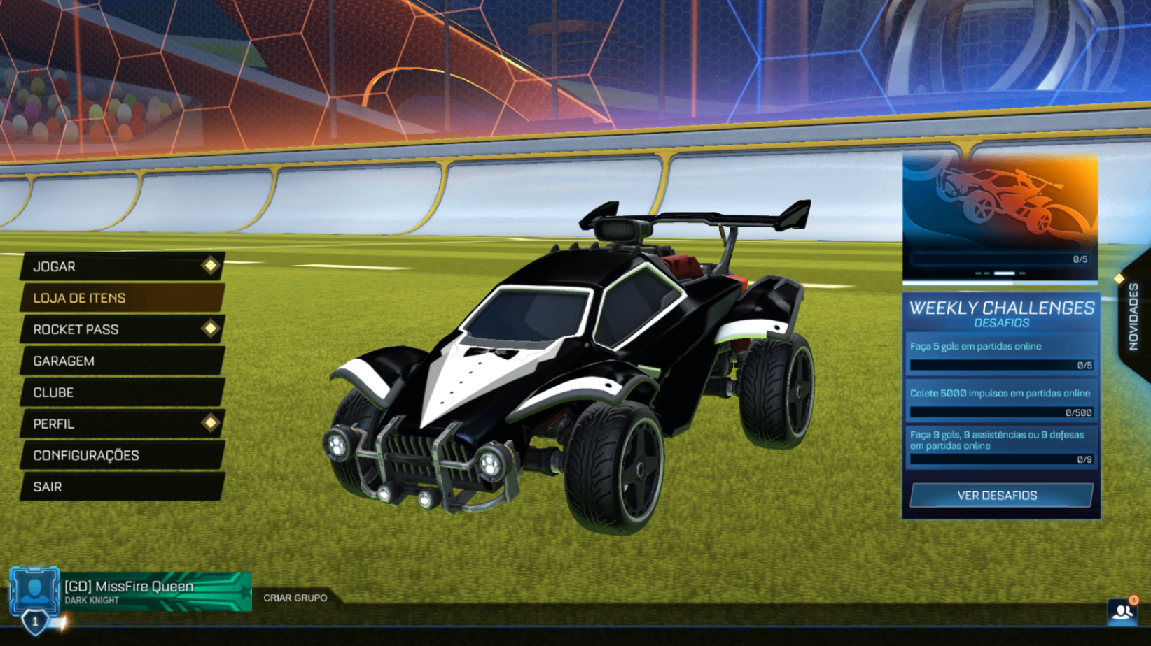 Conta Rocket League - Efeitos gols