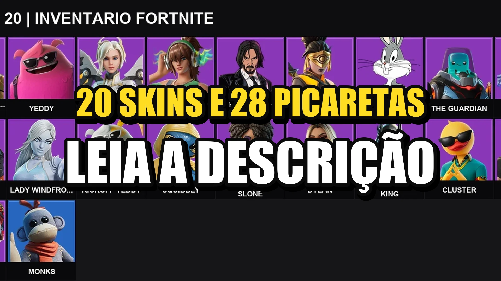 Conta Fortnite | 20 Skins | The Foundation (Reforged) + Yeddy