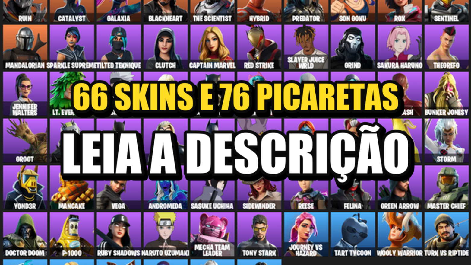 Conta Fortnite | 66 Skins | Mandalorian + Ruin