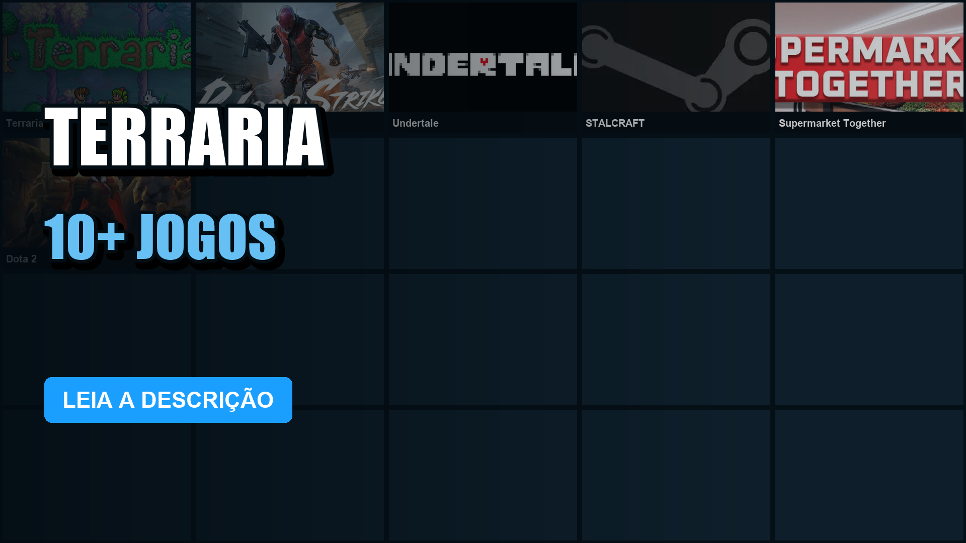 Conta Steam | 15 Jogos | Nível 0 | Dota 2 + Terraria