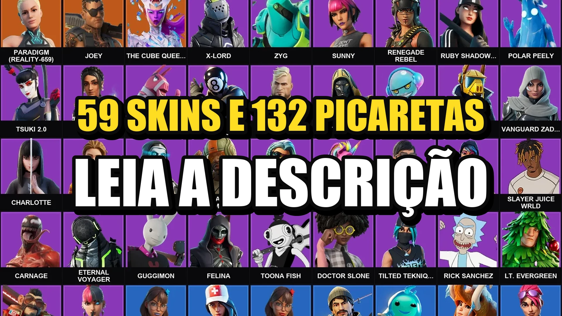 Conta Fortnite | 59 Skins | Cloud Striker + Blizzard Bomber