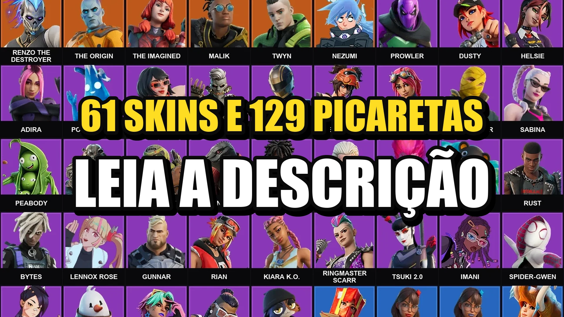 Conta Fortnite | 61 Skins | Cloud Striker + Point Patroller