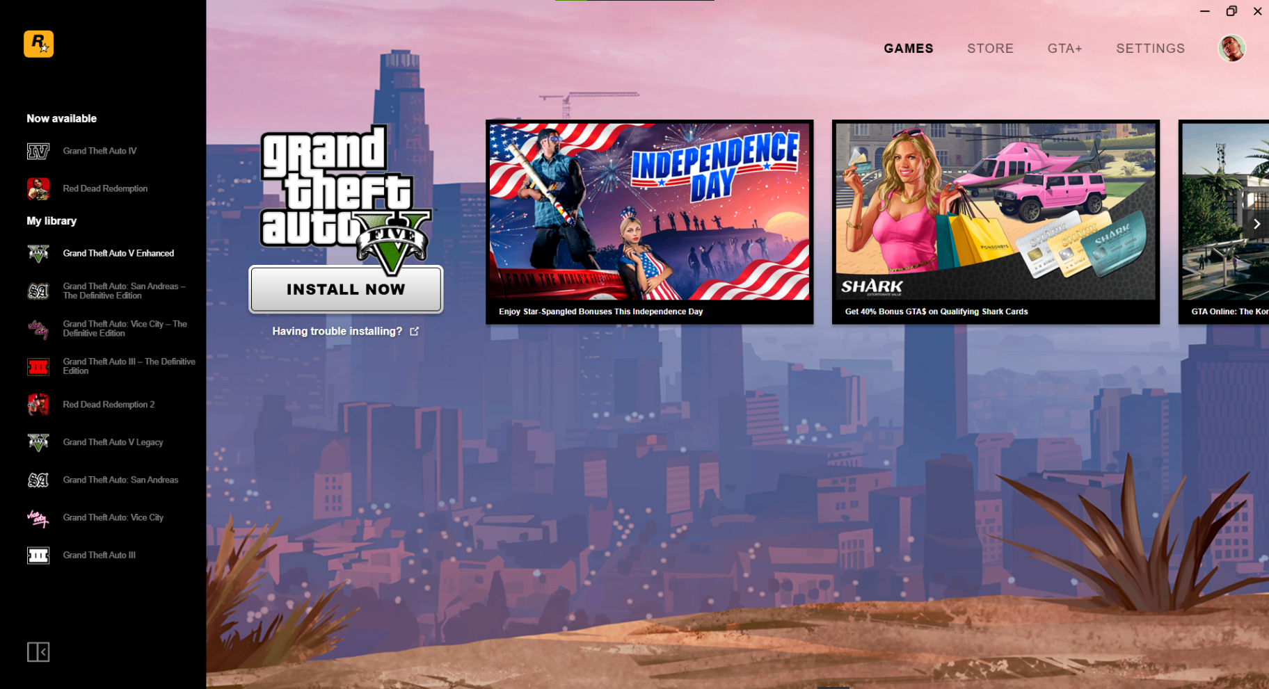 COMBO GTA V + RDR 2 - (SOMENTE SUA)
