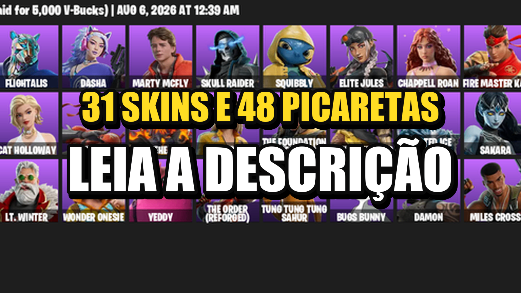 Conta Fortnite | 31 Skins | Kingston + Flightalis