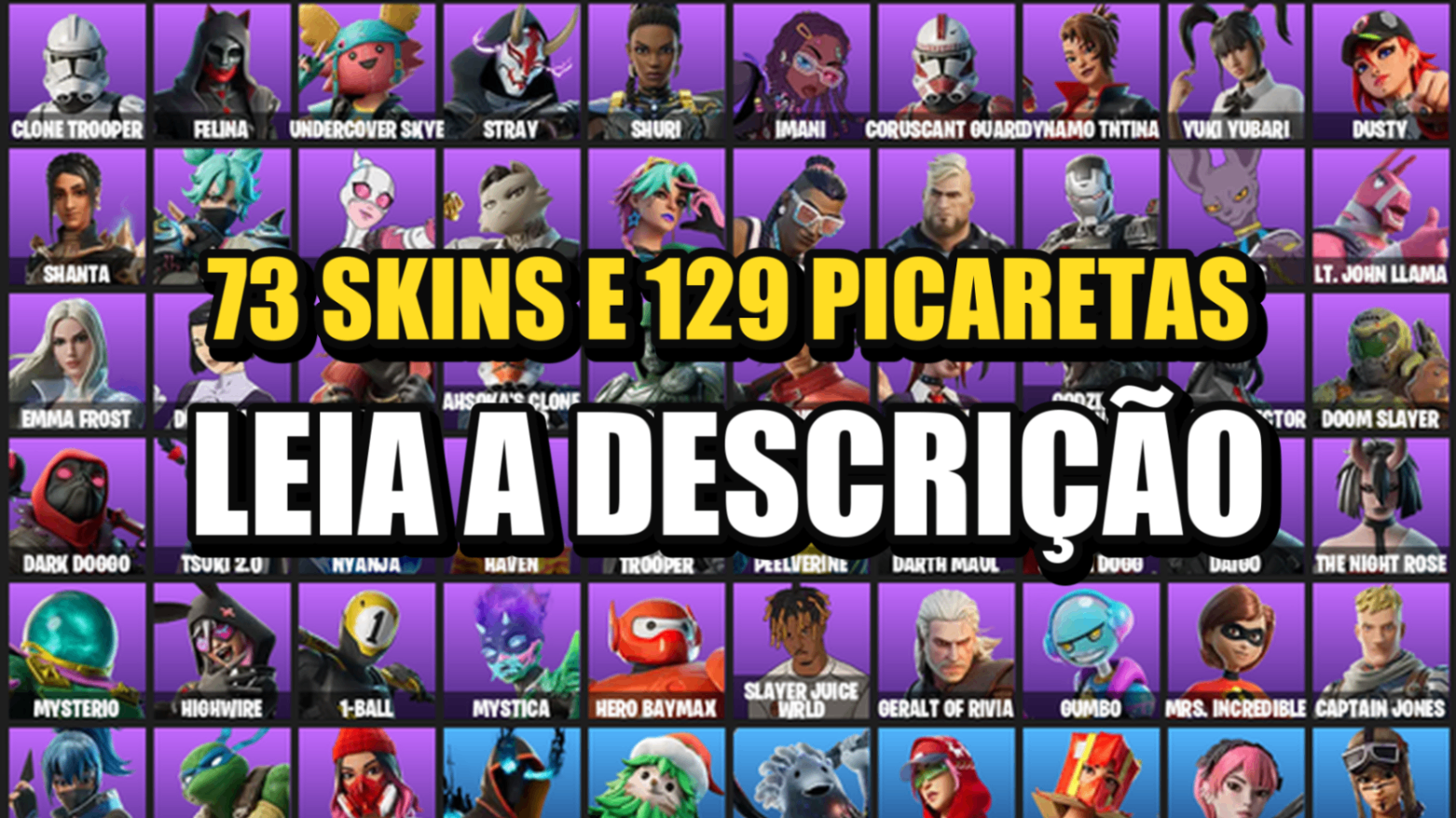 Conta Fortnite | 73 Skins | Renegade Raider + Ronin