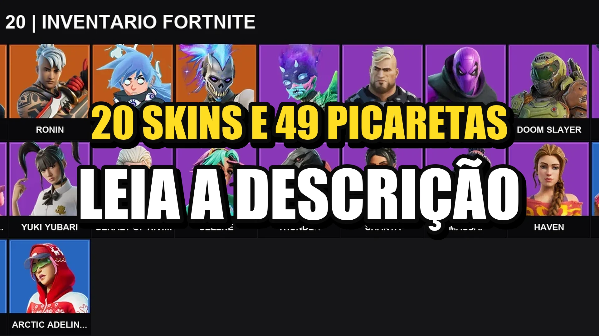 Conta Fortnite | 20 Skins | Sultura + Ronin