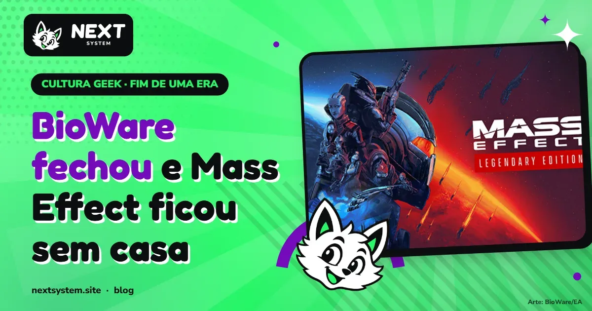 BioWare fechou e o que acontece agora com Mass Effect