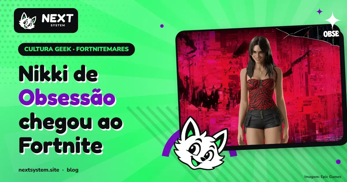 Fortnite Obsessão, skin Nikki, preço e até quando fica na loja